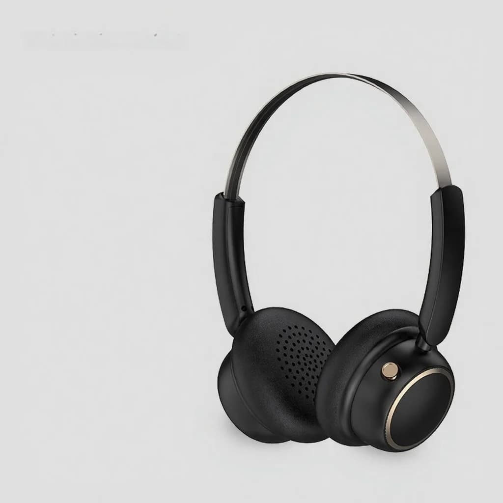 Fone de Ouvido Bluetooth Sem Fio Retrô com Haste de Metal e Longa Duração da Bateria