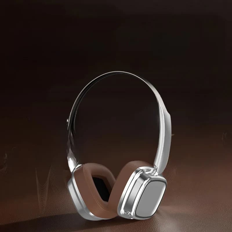 Fone de Ouvido Sem Fio Retro Over-Ear Bluetooth 5.4 com Graves Estéreo