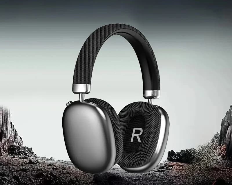 Fone de Ouvido Bluetooth Over-Ear com Botão Giratório, Rádio FM e Longa Duração