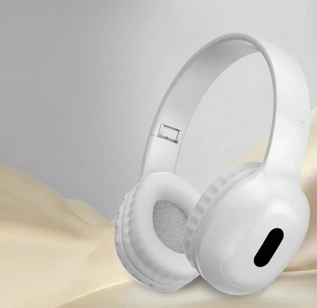 Fone de Ouvido Bluetooth Over-Ear com Slot para Cartão TF e Entrada AUX