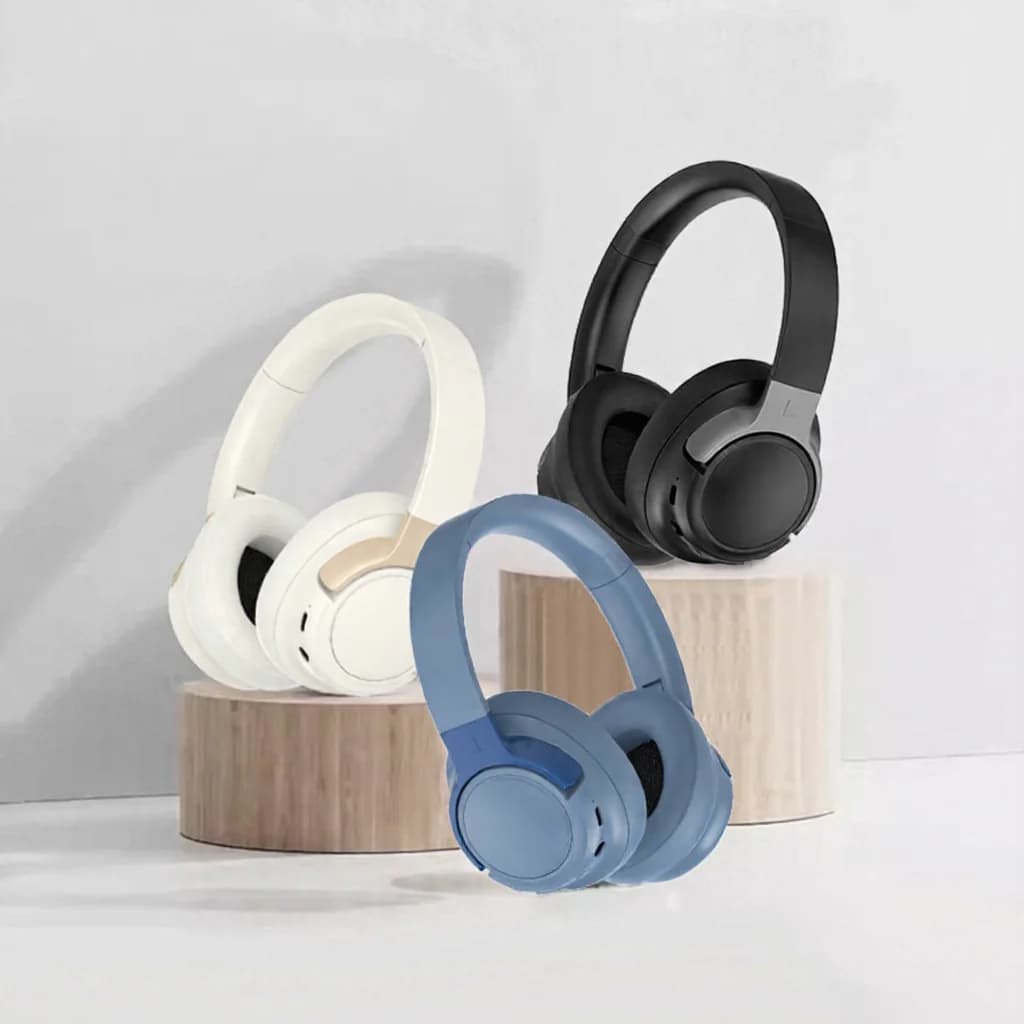 Fones de Ouvido Bluetooth Over-Ear com Cancelamento de Ruído Ativo