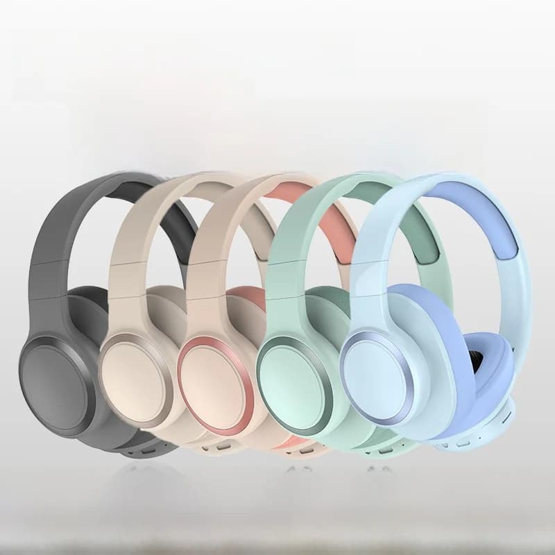 Fone de Ouvido Bluetooth Over-Ear Sem Fio com Rádio FM e Slot para Cartão TF