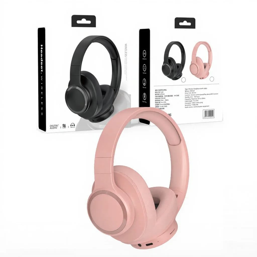 Fone de Ouvido Sem Fio Over-Ear com Longa Duração da Bateria e Bluetooth 5.4