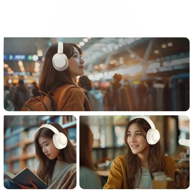Fones de Ouvido Bluetooth Sem Fio com ANC e Estéreo