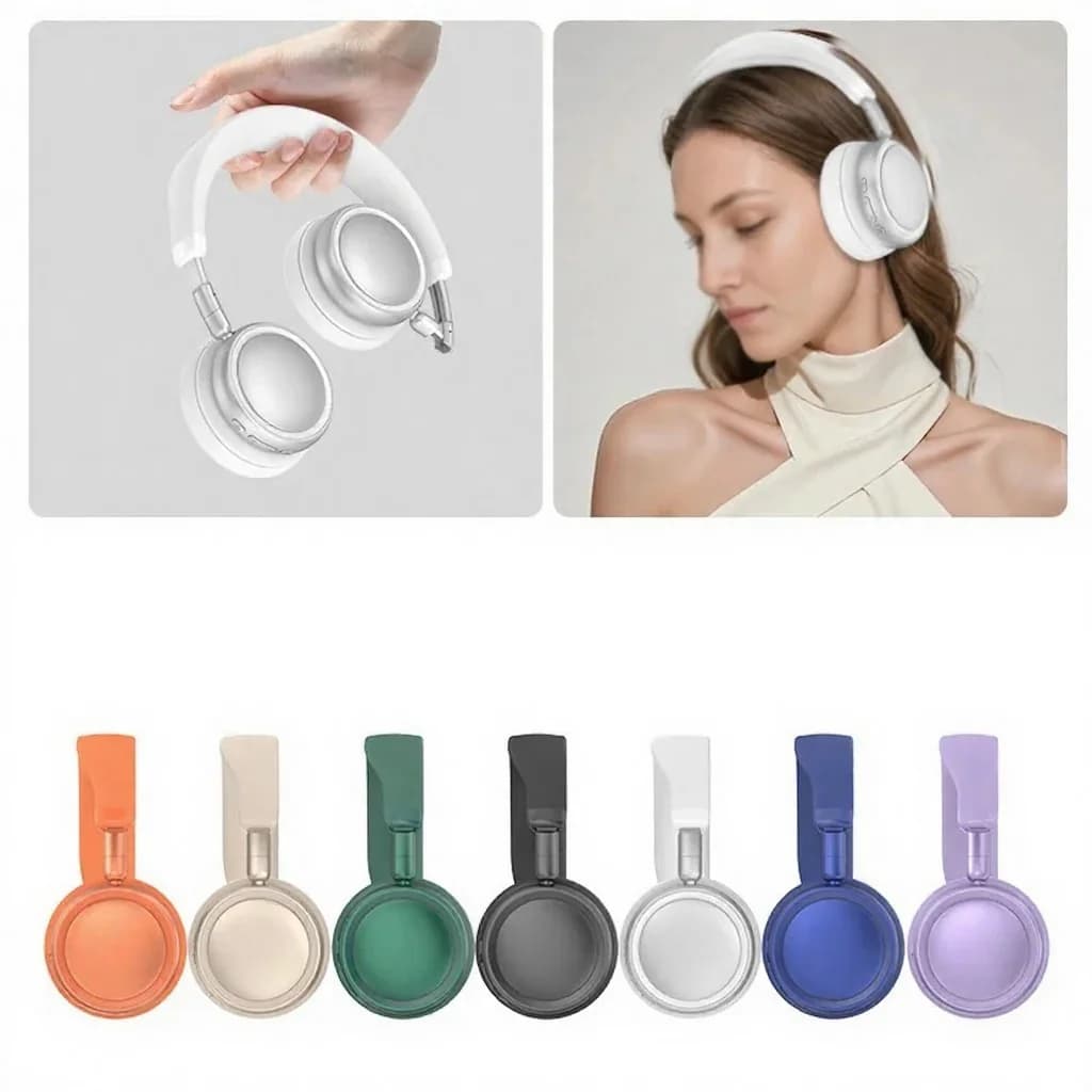Fones de Ouvido Over-Ear Sem Fio com Cancelamento Ativo de Ruído e Bateria de 35H
