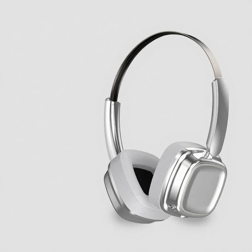 Fone de Ouvido Sem Fio Retro Over-Ear Bluetooth 5.4 com Graves Estéreo