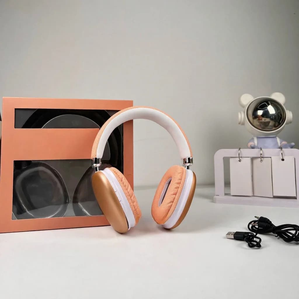 Fones de Ouvido Sem Fio Over-Ear com Bluetooth 5.4 e Longa Duração de Bateria