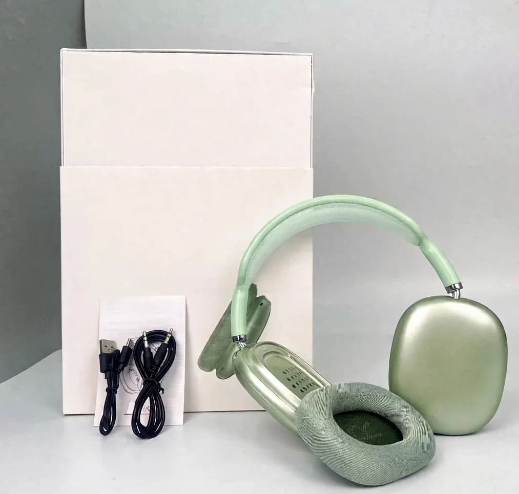Fones de Ouvido Sem Fio Over-Ear com Copos Magnéticos e Haste de Malha