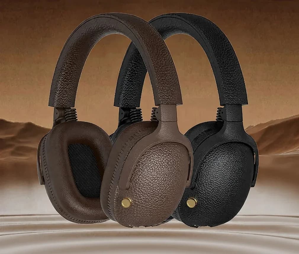 Fones de Ouvido Sem Fio Over-Ear Retrô com Carregamento Type-C e Slot para Cartão TF