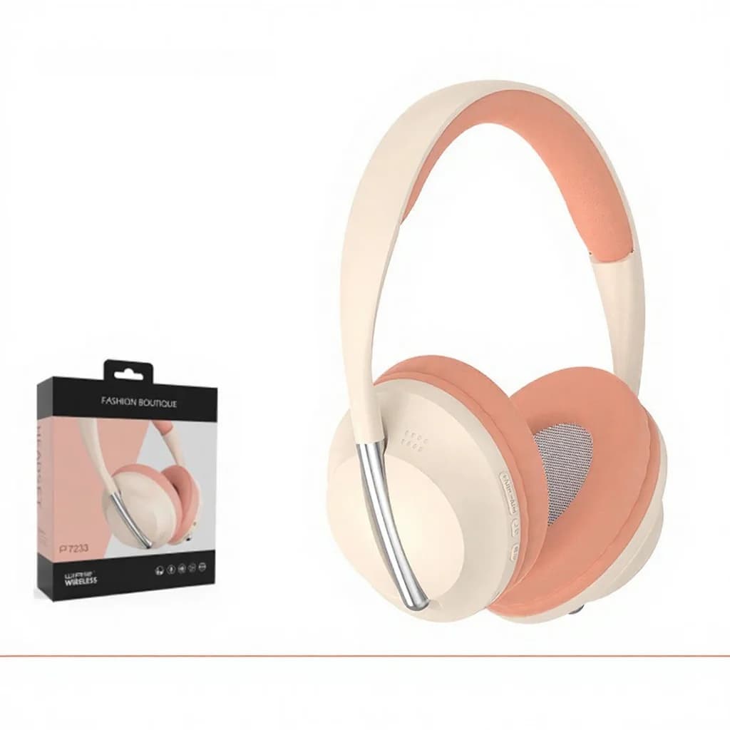 Fones de Ouvido Over-Ear Sem Fio com Slot para Cartão TF e Entrada AUX