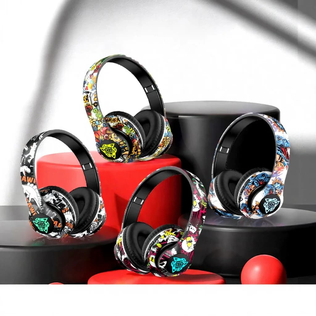 Fone de Ouvido Bluetooth Sem Fio Supra-auricular com Microfone, Driver de 40mm, Bateria de 350mAh