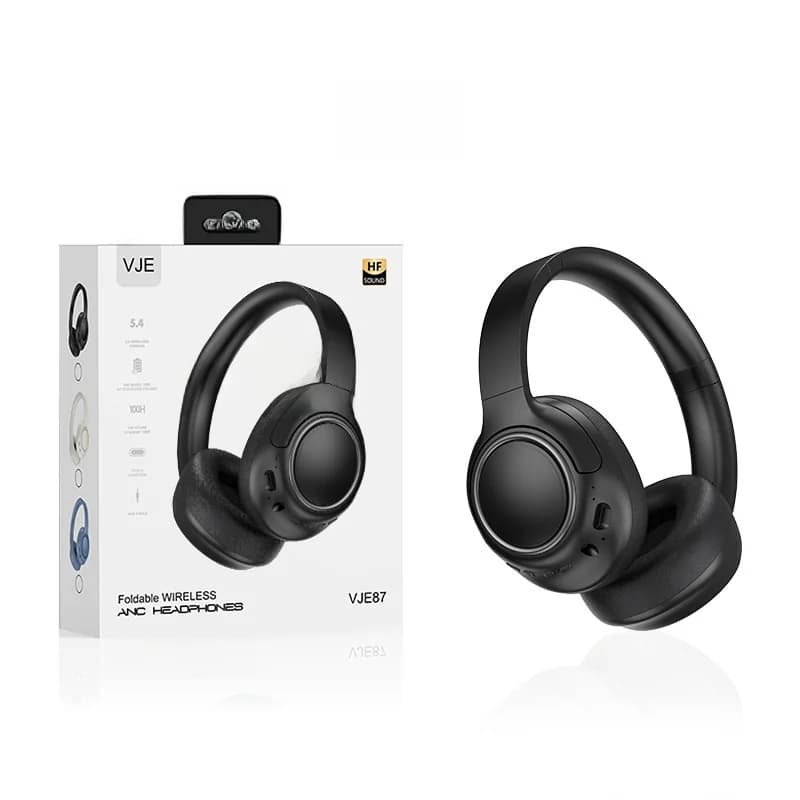 Fones de Ouvido Sem Fio Over-Ear com Cancelamento de Ruído e Longa Duração da Bateria