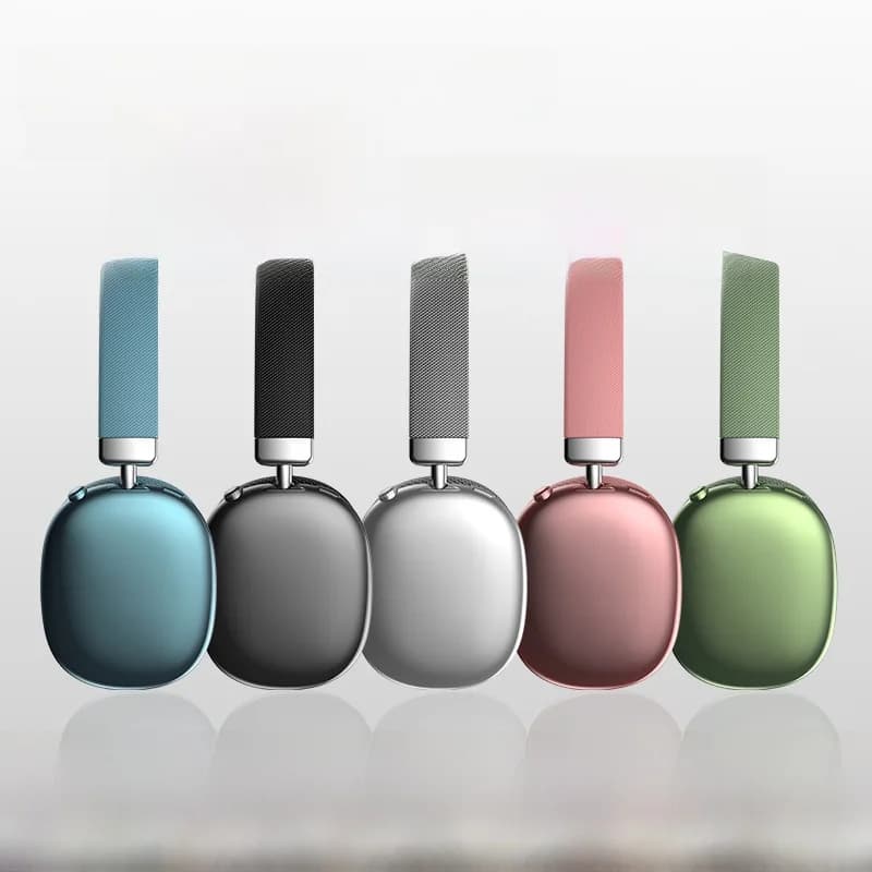 Fones de Ouvido Bluetooth Sem Fio Over-Ear com Slot para Cartão TF e Carregamento Tipo-C