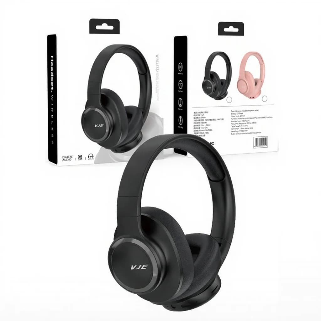 Fone de Ouvido Sem Fio Over-Ear com Longa Duração da Bateria e Bluetooth 5.4