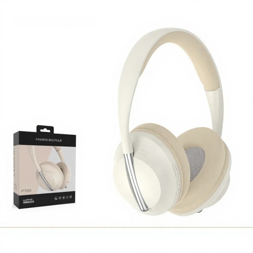 Fones de Ouvido Over-Ear Sem Fio com Slot para Cartão TF e Entrada AUX
