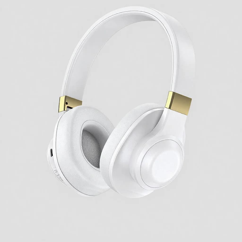 Fone de Ouvido Bluetooth Over-Ear Sem Fio com Graves Profundos e Longa Duração de Bateria