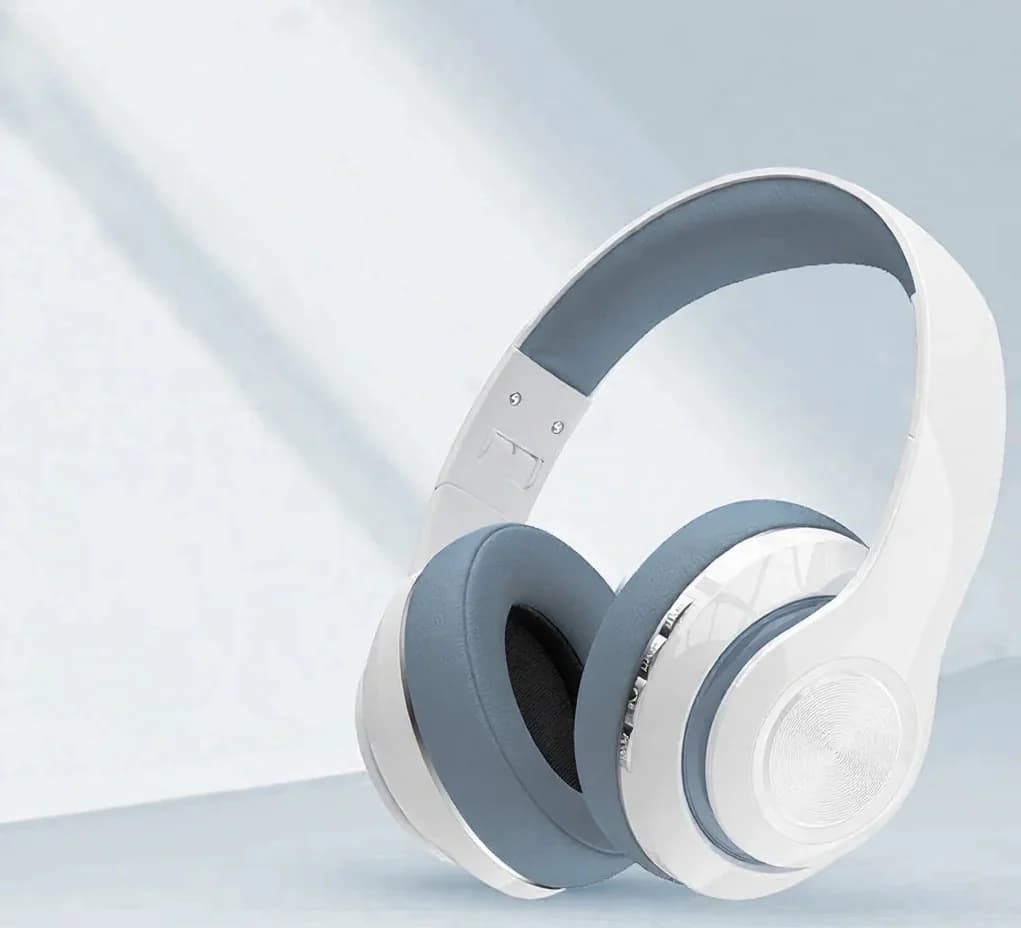 Fone de Ouvido Sem Fio Over-Ear com Rádio FM e Slot para Cartão TF