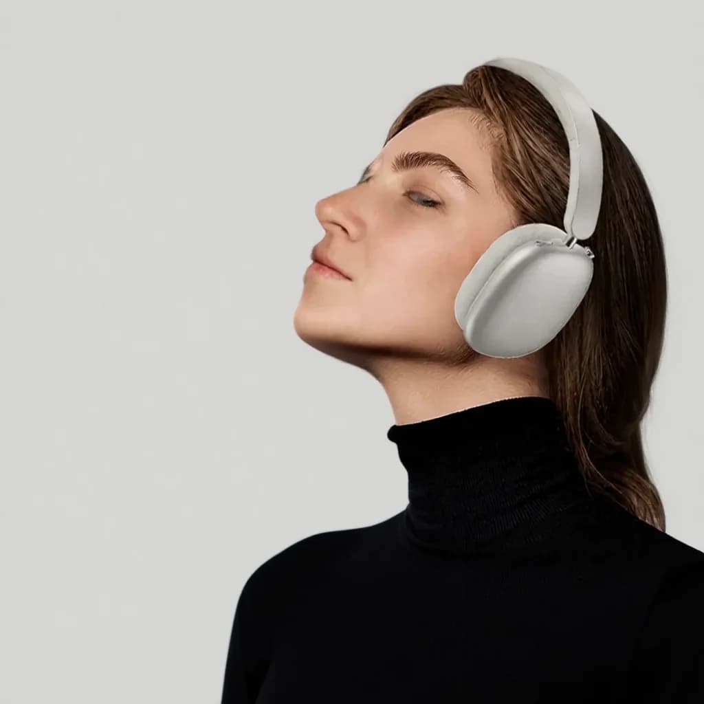 Fone de Ouvido Sem Fio Over-Ear com Cancelamento Ativo de Ruído e Longa Duração de Bateria
