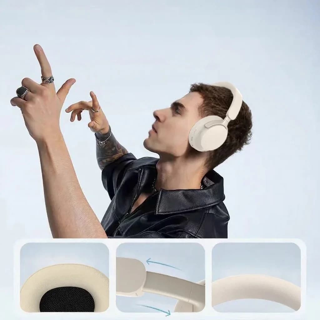 Fone de Ouvido Bluetooth Over-Ear com Rádio FM e Bateria de Longa Duração