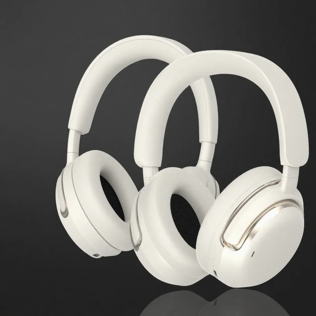 Fone de Ouvido Over-Ear Sem Fio com Cancelamento de Ruído Ativo e Longa Bateria