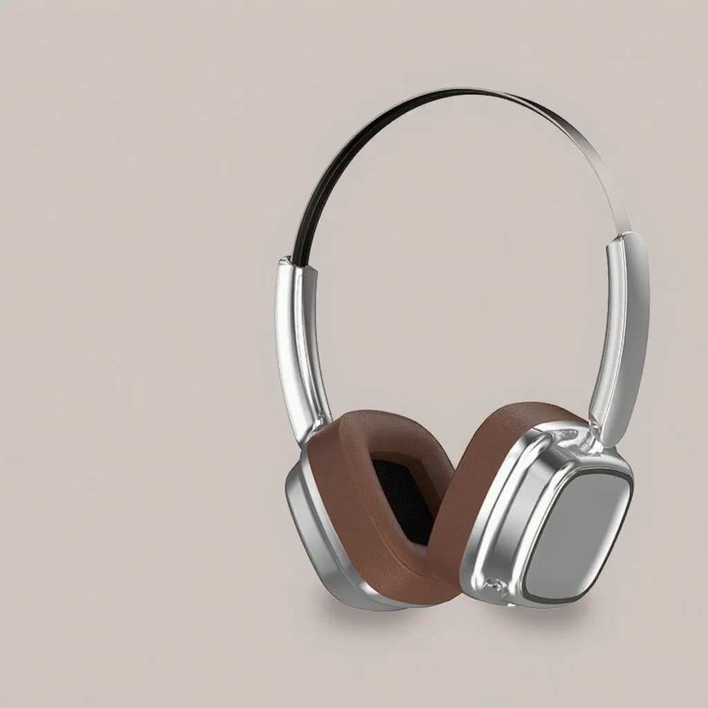 Fone de Ouvido Sem Fio Retro Over-Ear Bluetooth 5.4 com Graves Estéreo