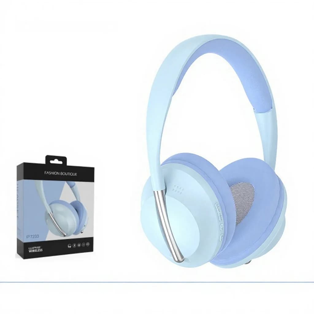 Fones de Ouvido Over-Ear Sem Fio com Slot para Cartão TF e Entrada AUX