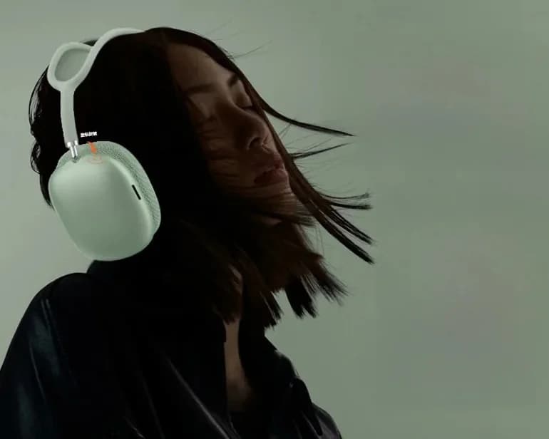 Fone de Ouvido Bluetooth 5.4 Over-Ear com Botão Giratório e Rádio FM