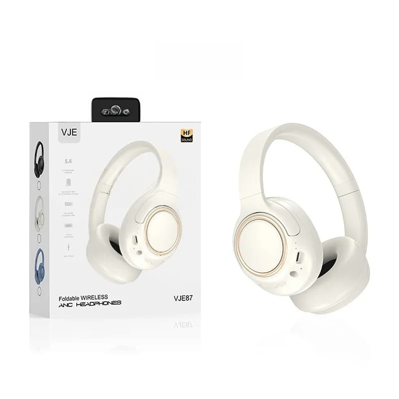Fones de Ouvido Sem Fio Over-Ear com Cancelamento de Ruído e Longa Duração da Bateria