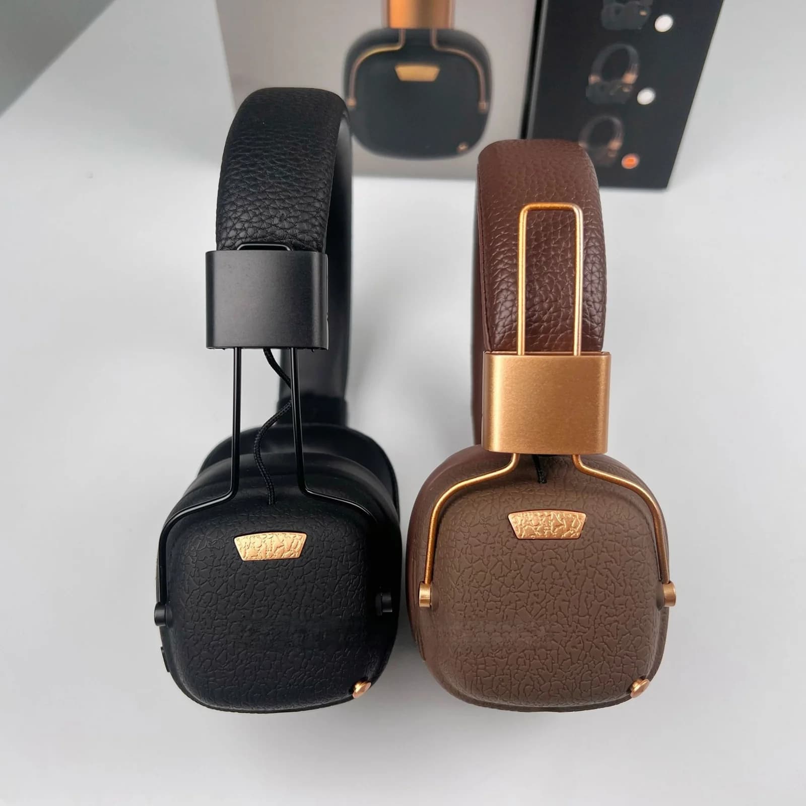 Fones de Ouvido Bluetooth Sem Fio Retro Over-Ear com Modos EQ