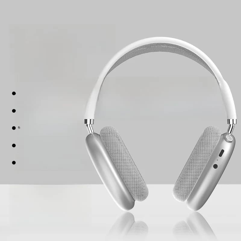 Fone de Ouvido Bluetooth Sem Fio com Rádio FM e Slot para Cartão TF