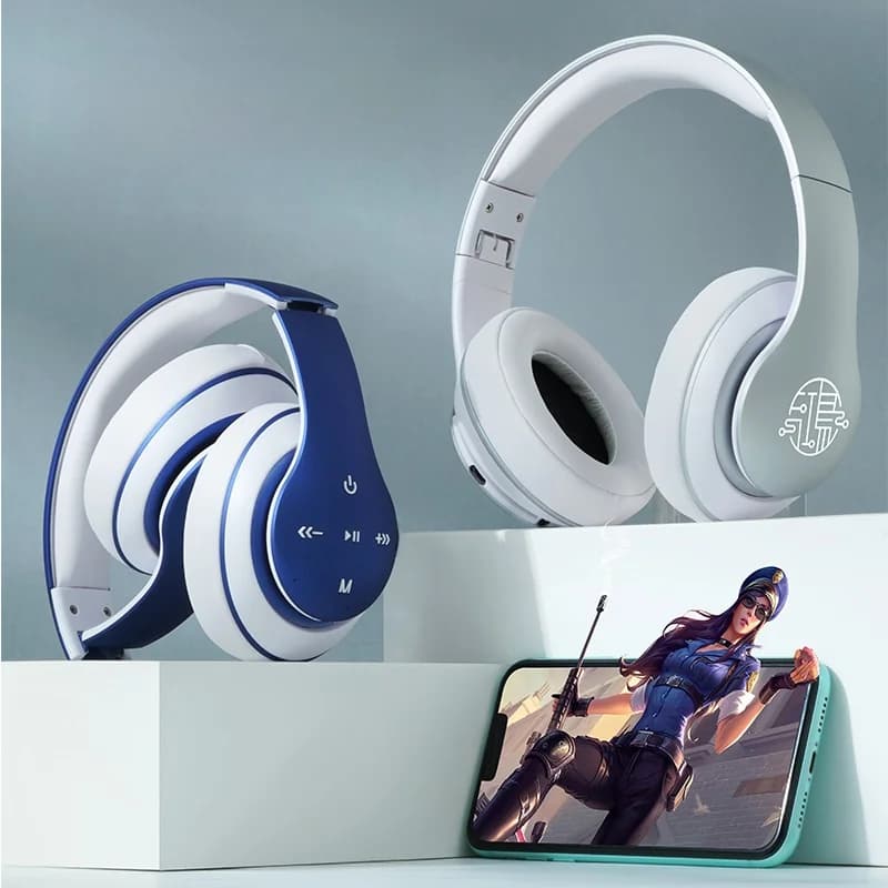 Fone de Ouvido Wireless Bluetooth Over-Ear com Longa Duração de Bateria