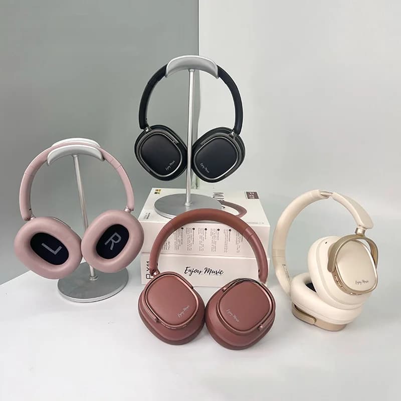 Fones de Ouvido Bluetooth Retro Circum-auriculares com Cancelamento Ativo de Ruído