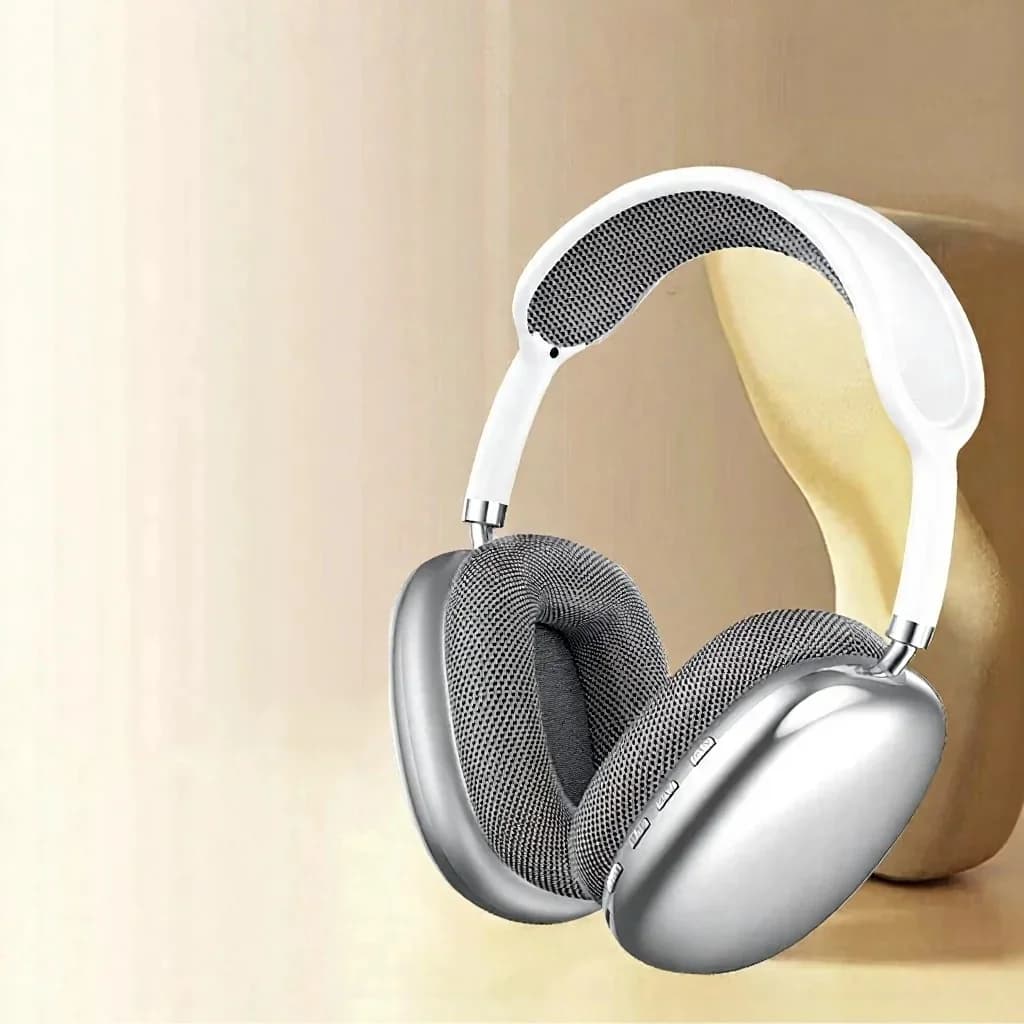 Fone de Ouvido Sem Fio Over-Ear com Rádio FM e Slot para Cartão TF