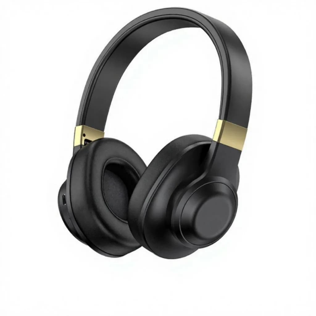 Fone de Ouvido Bluetooth Over-Ear Sem Fio com Graves Profundos e Longa Duração de Bateria