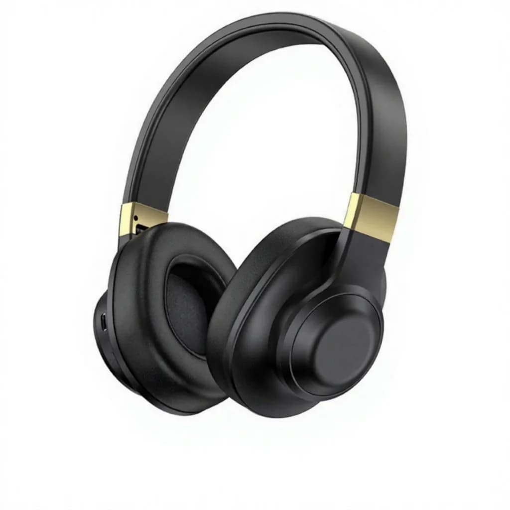 Fone de Ouvido Bluetooth Over-Ear Sem Fio com Graves Profundos e Longa Duração de Bateria