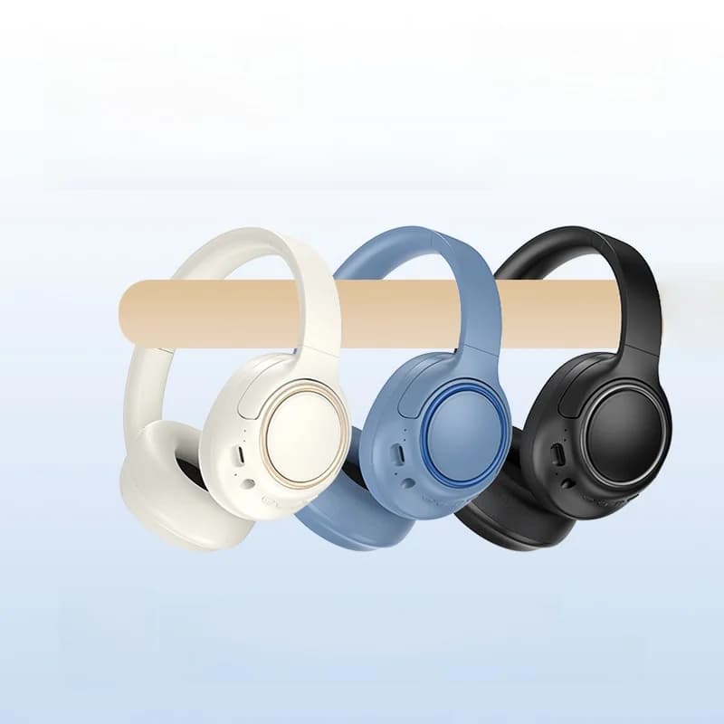 Fones de Ouvido Sem Fio Over-Ear com Cancelamento de Ruído e Longa Duração da Bateria
