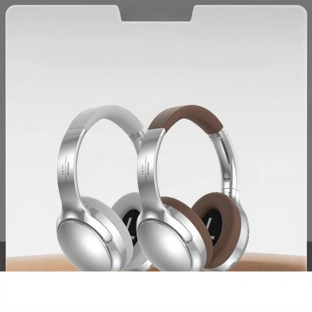 Fone de Ouvido Bluetooth Retro Over-Ear com Rádio FM e Modo Com Fio