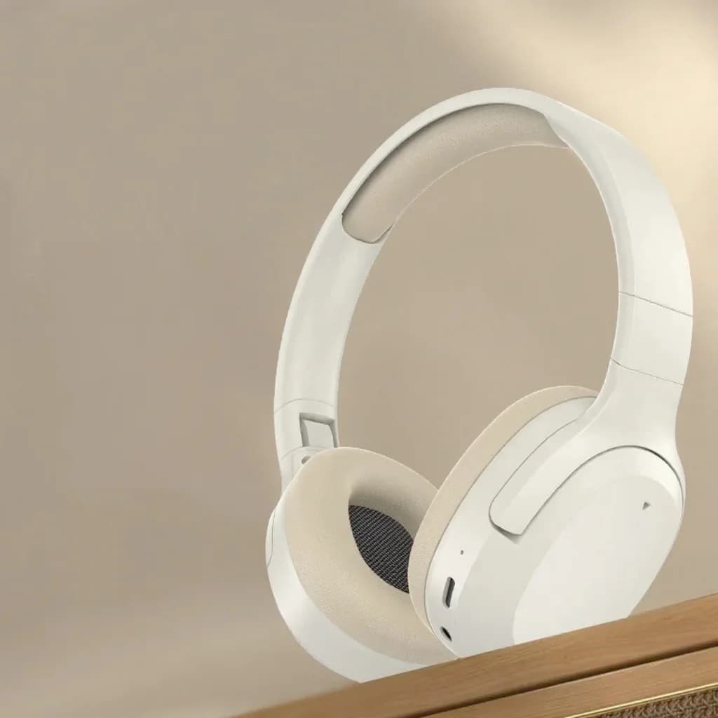 Fone de Ouvido Bluetooth Over-Ear com Graves, AUX e Suporte a Cartão TF