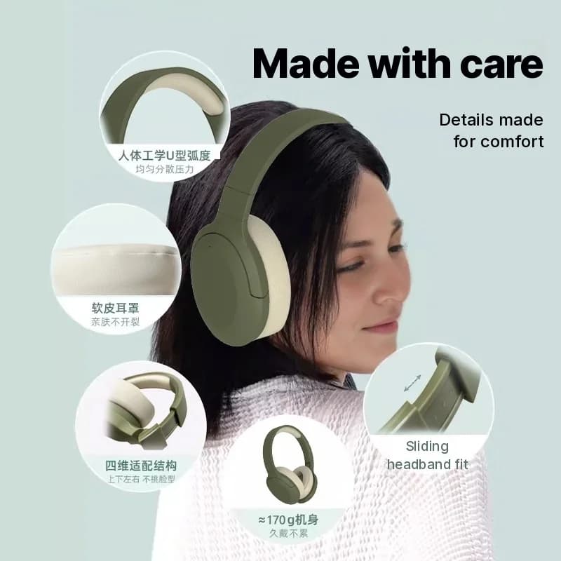 Fone de Ouvido Bluetooth Over-Ear Sem Fio com Rádio FM e Longa Duração de Bateria