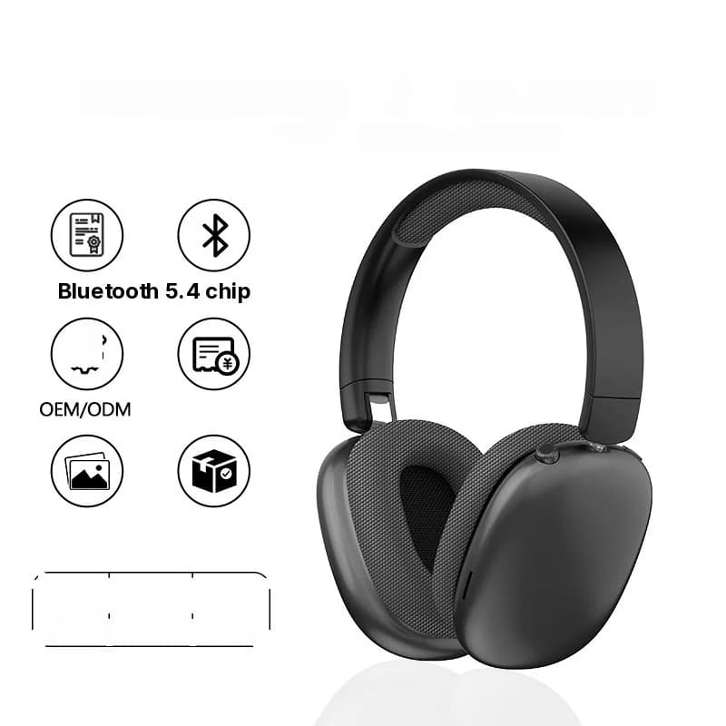 Fone de Ouvido Wireless Bluetooth Over-Ear com Rádio FM e Slot para Cartão TF