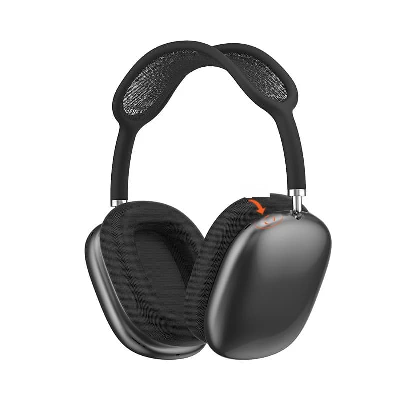 Fones de Ouvido Over-Ear Bluetooth 5.4 com Botão Rotativo e Rádio FM