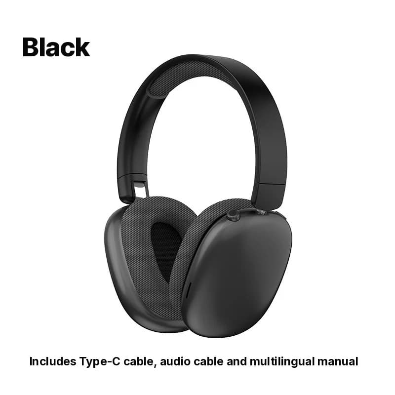 Fone de Ouvido Wireless Bluetooth Over-Ear com Rádio FM e Slot para Cartão TF