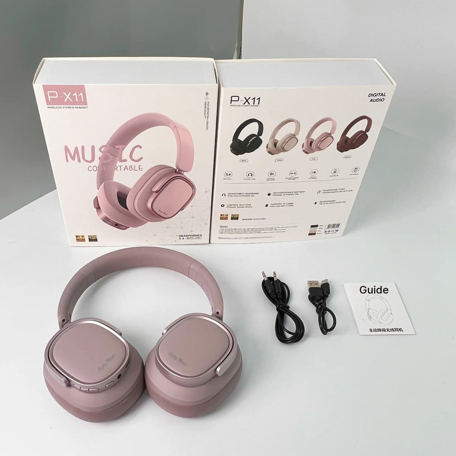Fones de Ouvido Bluetooth Retro Circum-auriculares com Cancelamento Ativo de Ruído