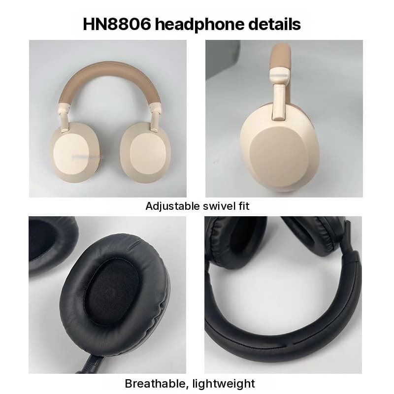 Fones de Ouvido Bluetooth Sem Fio Over-Ear com Graves Profundos e Microfone