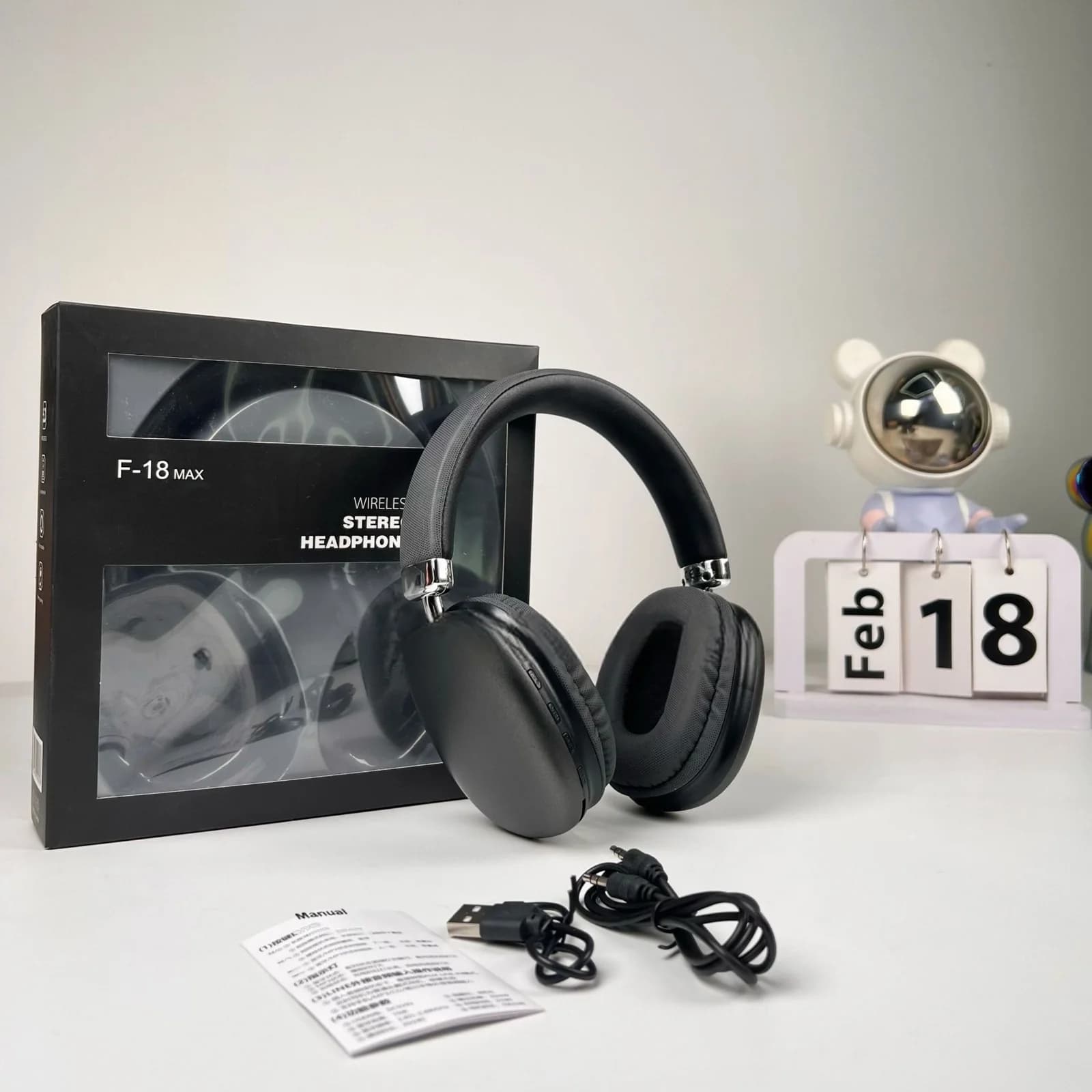 Fones de Ouvido Sem Fio Over-Ear com Bluetooth 5.4 e Longa Duração de Bateria