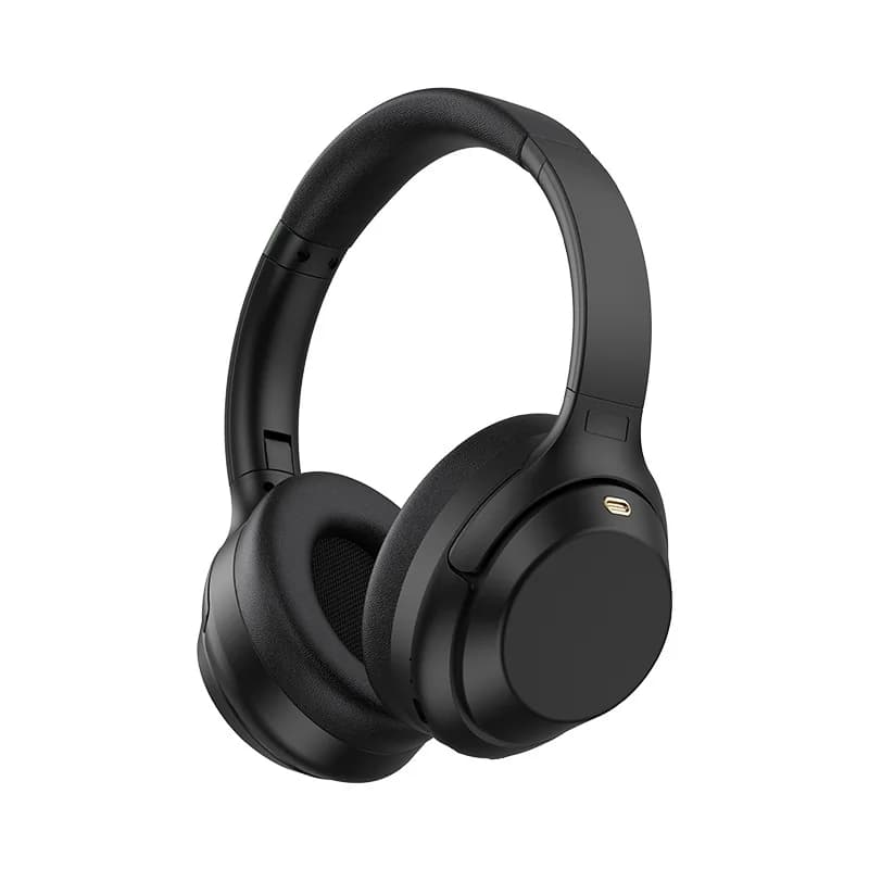 Fones de Ouvido Sem Fio Over-Ear com Cancelamento de Ruído Ativo e Type-C
