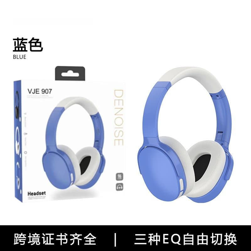 Fones de Ouvido Bluetooth Sem Fio Over-Ear com Três Modos EQ e Microfone