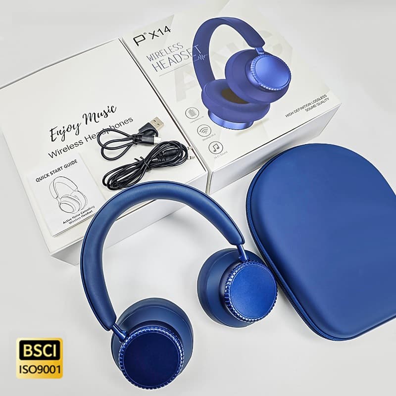Fones de Ouvido Bluetooth Sem Fio com Cancelamento de Ruído Ativo