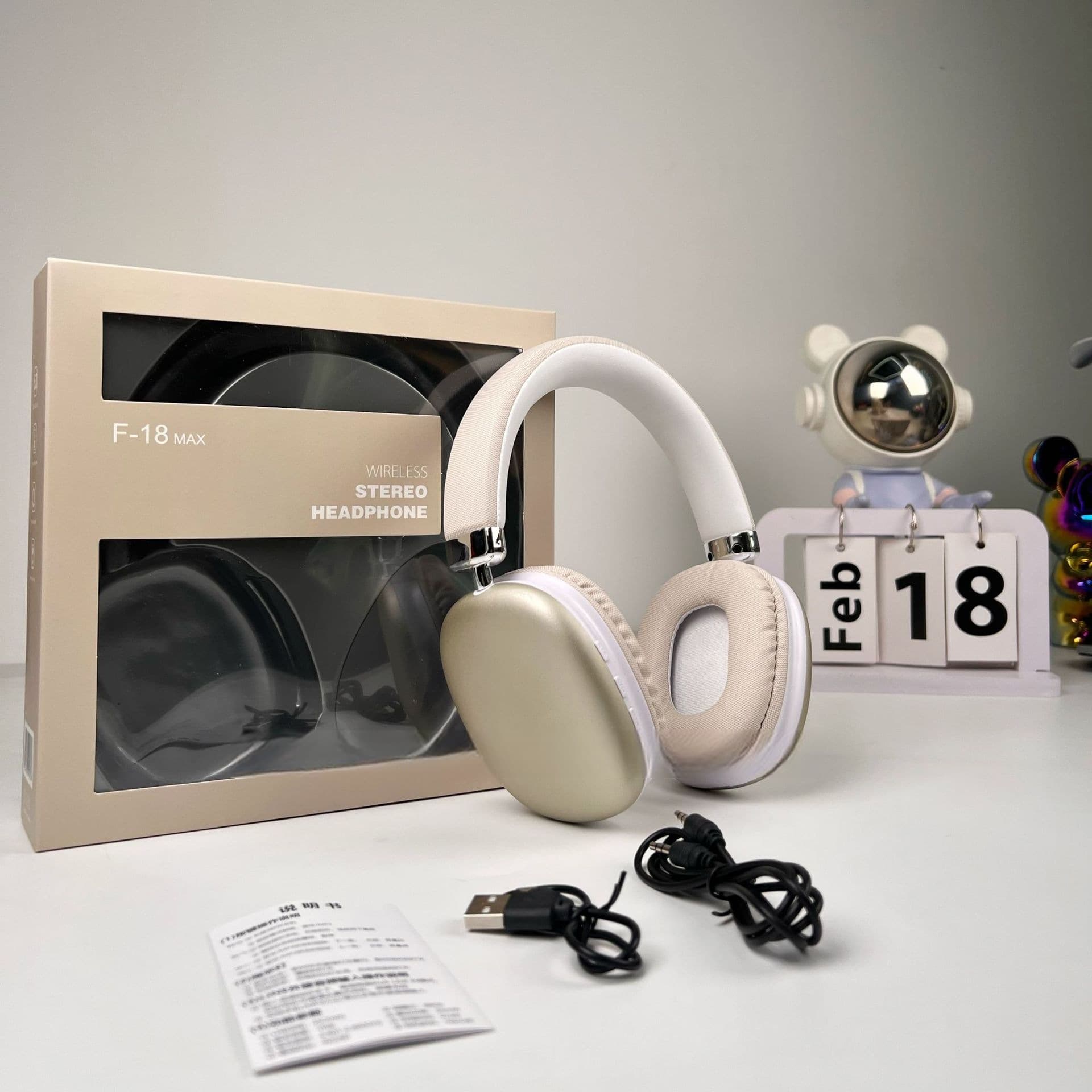 Fones de Ouvido Over-Ear Sem Fio com Bluetooth 5.4 e Longa Duração da Bateria