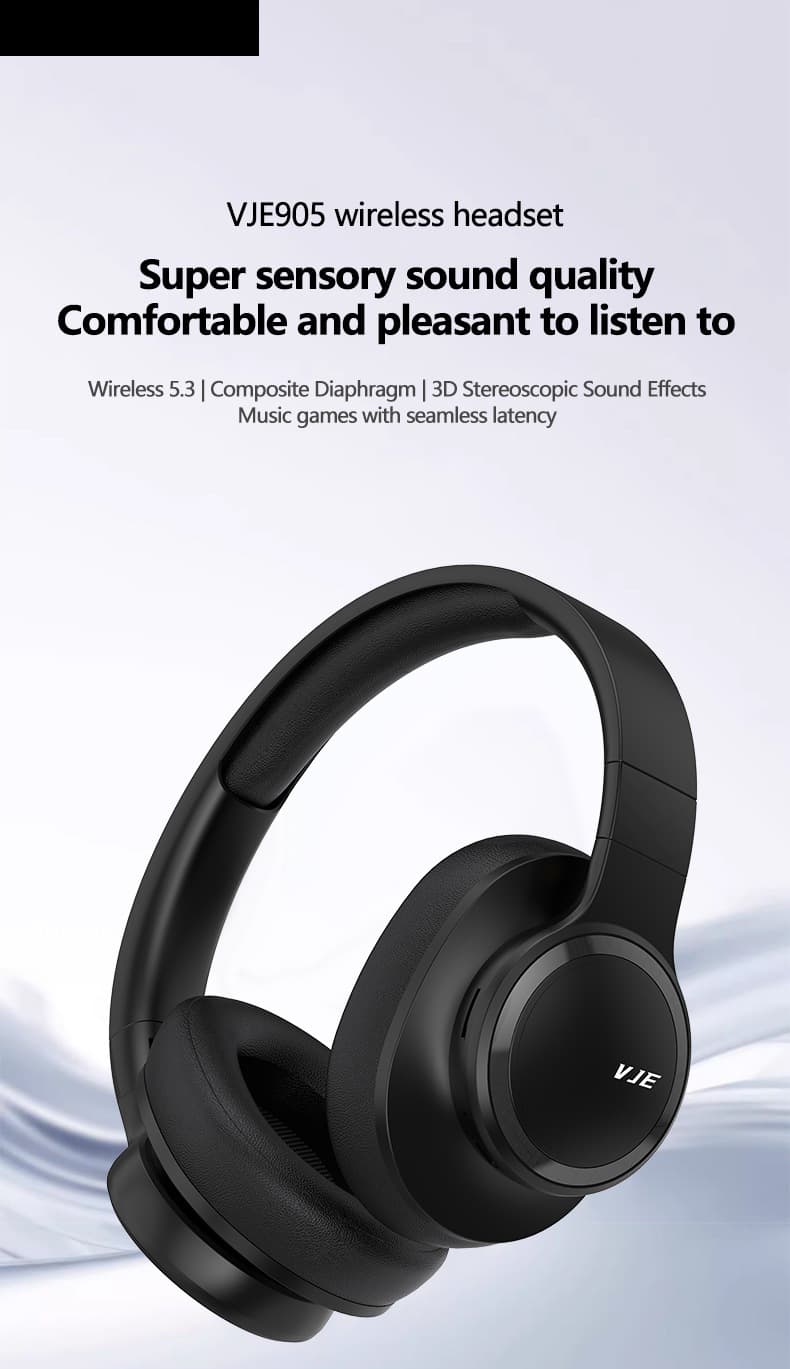 Fones de Ouvido Bluetooth Sem Fio Over-Ear com Microfone e Graves Profundos